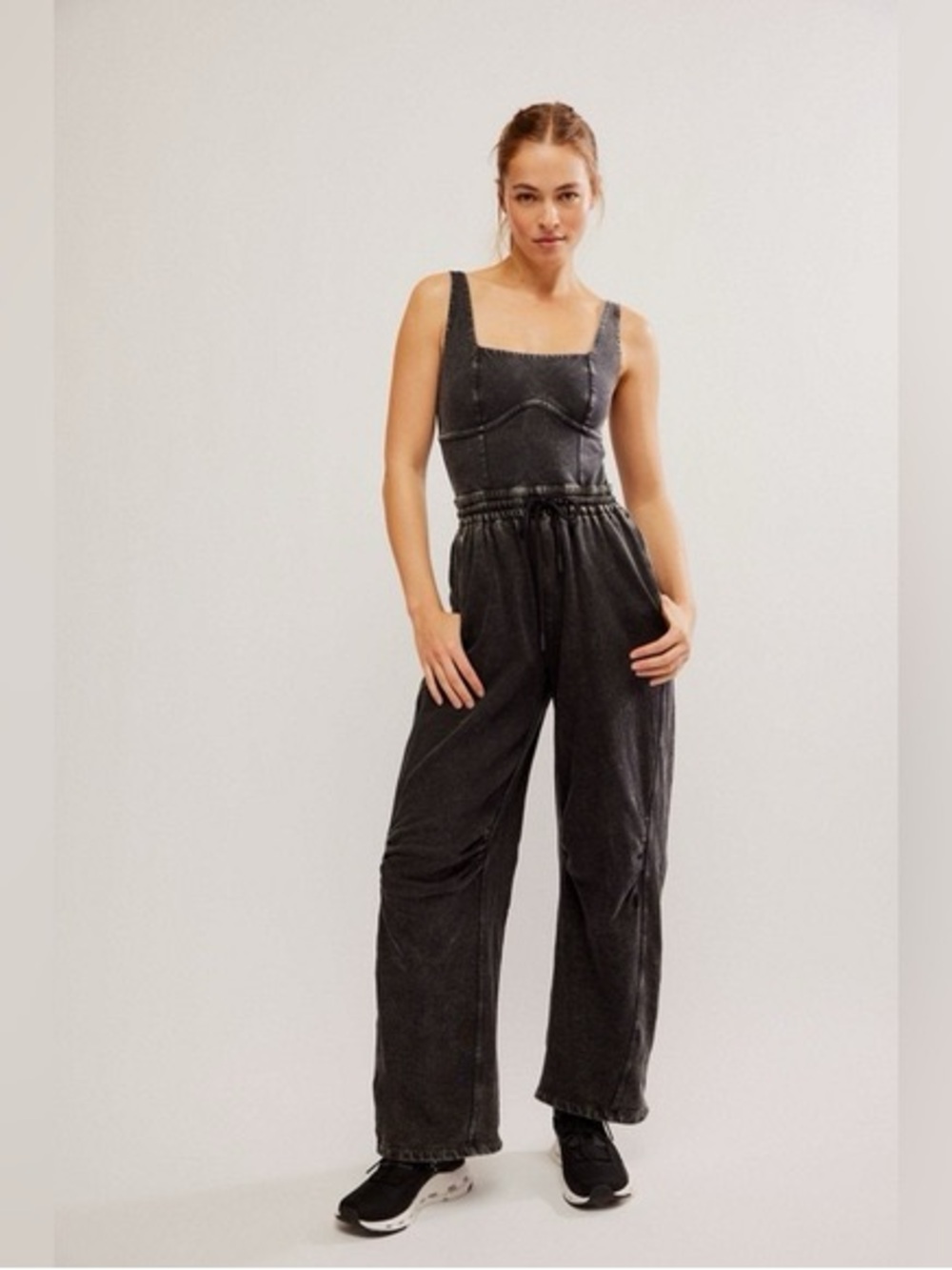 Free People Movement Inbound Stretch Cotton Jumpsuit Size S - Picture 4 of 14